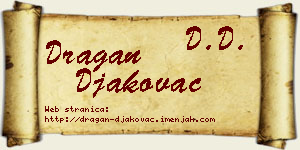 Dragan Đakovac vizit kartica